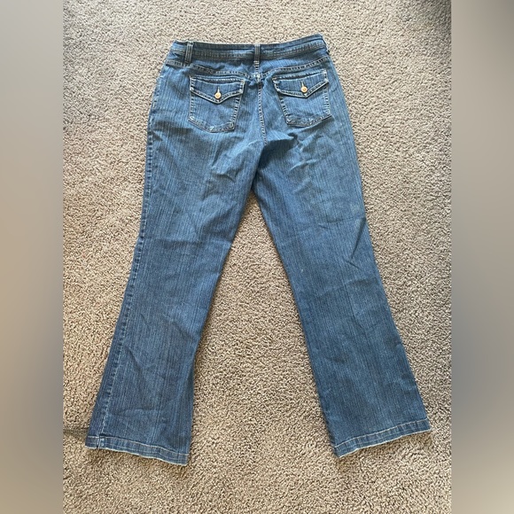 Bill Blass | vintage straight leg jeans stretch women’s size 12 denim dad jeans - Picture 4 of 14